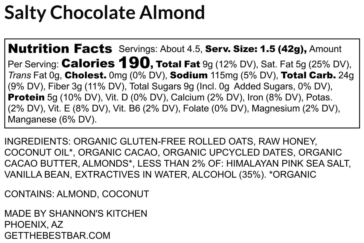 Salty Chocolate Almond