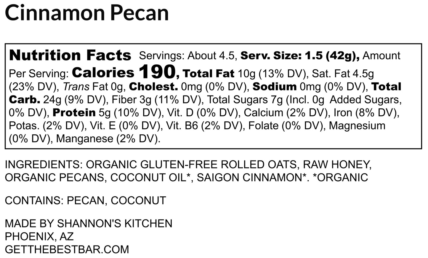 Cinnamon Pecan