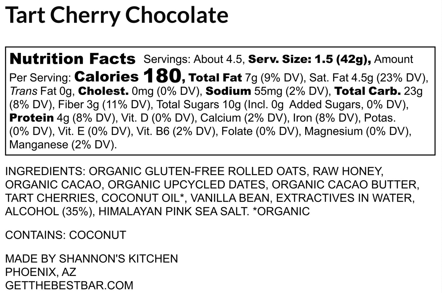 Tart Cherry Chocolate Chip